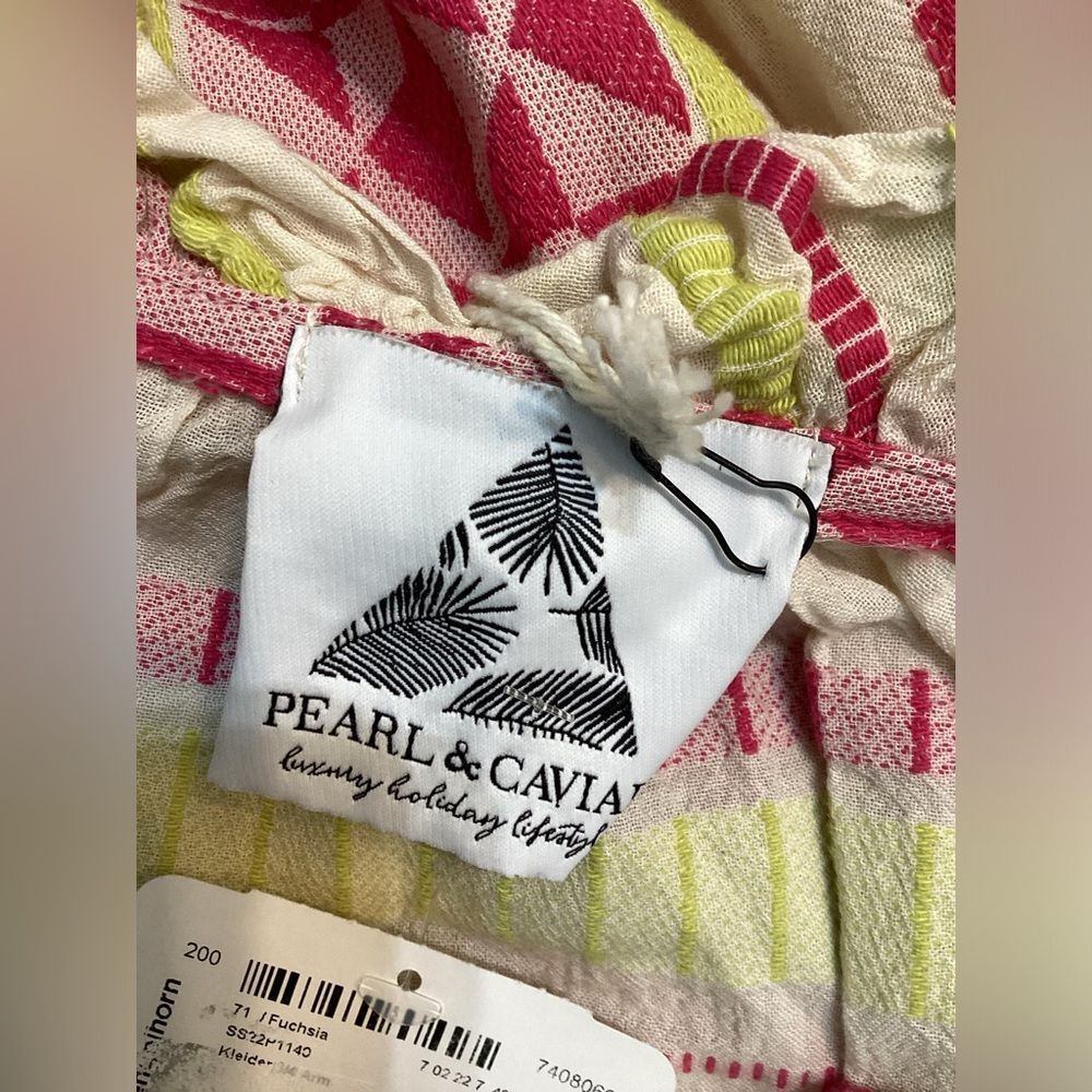 Pearl & Caviar Boho Pink Multicolor Patterned Mini Dress Size S/M NWT - Picture 9 of 11